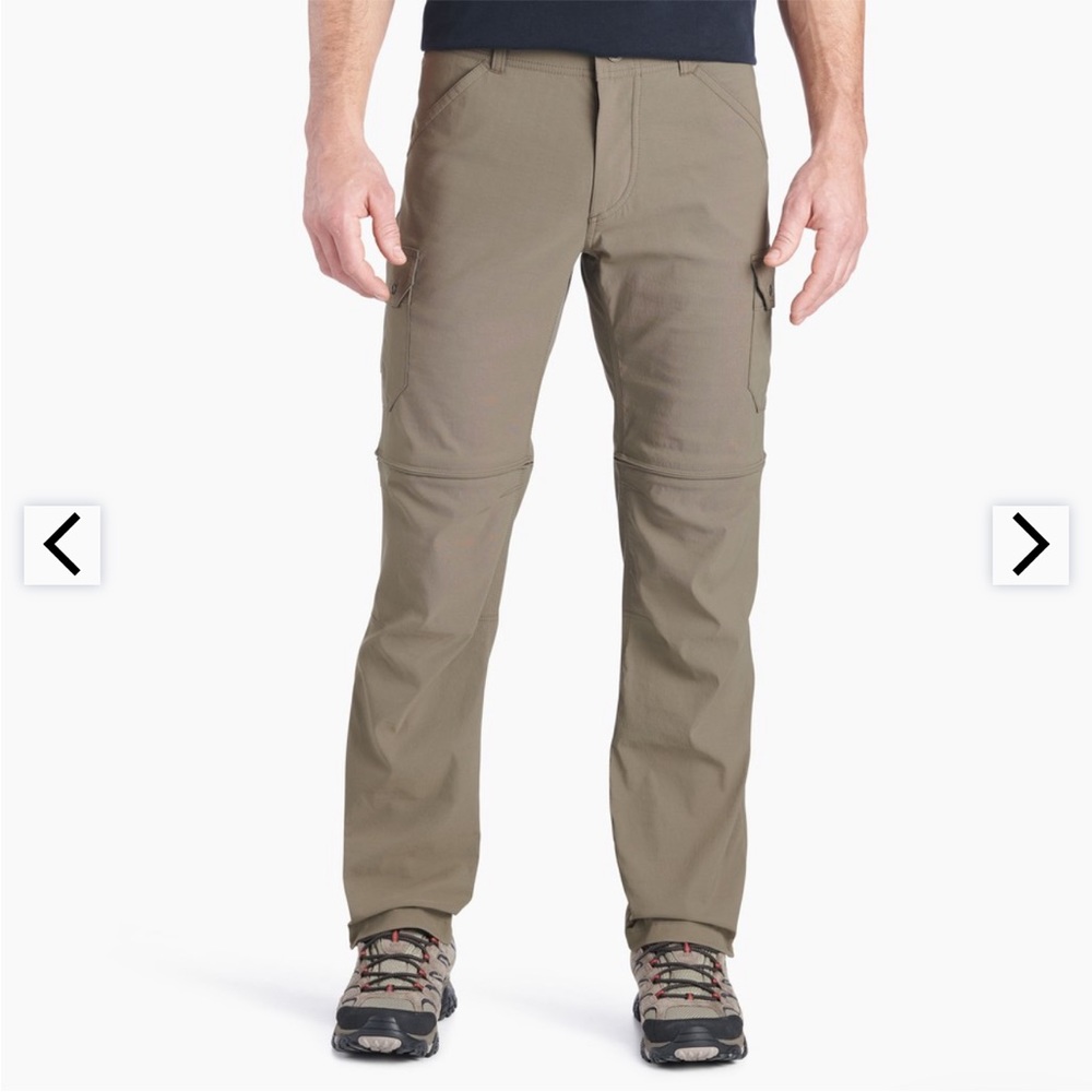 The versatile RENEGADE™ CARGO CONVERTIBLE inseam 36” khaki